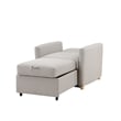 Serta Chandler Convertible Chair in Light Gray Fabric Upholstery