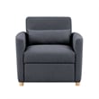 Serta Chandler Convertible Chair in Navy Blue Fabric Upholstery