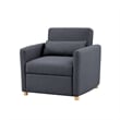 Serta Chandler Convertible Chair in Navy Blue Fabric Upholstery