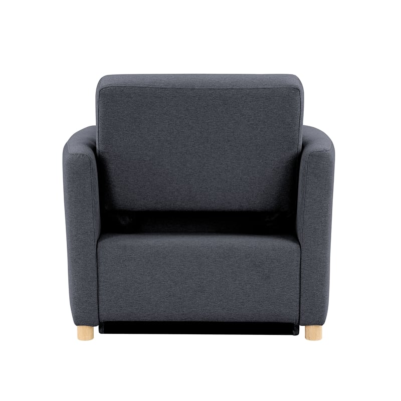 Serta Chandler Convertible Chair in Navy Blue Fabric Upholstery