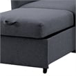 Serta Chandler Convertible Chair in Navy Blue Fabric Upholstery