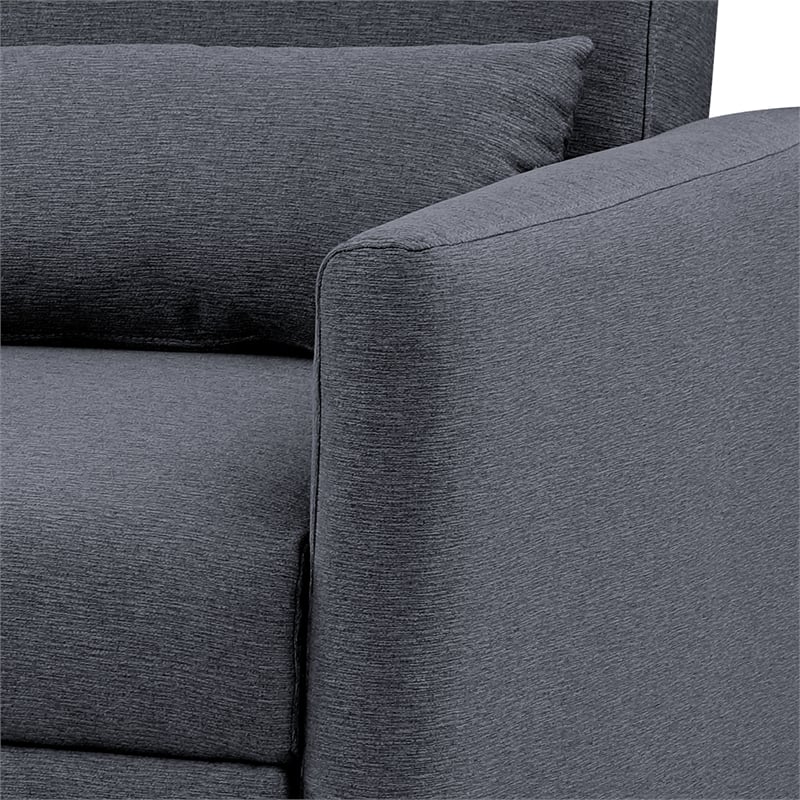 Serta Chandler Convertible Chair in Navy Blue Fabric Upholstery