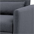 Serta Chandler Convertible Chair in Navy Blue Fabric Upholstery