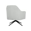 Lifestyle Solutions Fairfield Swivel Chair in Light Gray Fabric Upholstery