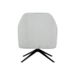 Lifestyle Solutions Fairfield Swivel Chair in Light Gray Fabric Upholstery