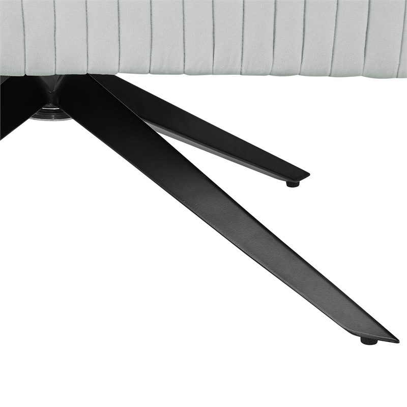 Lifestyle Solutions Fairfield Swivel Chair in Light Gray Fabric Upholstery