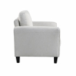Lifestyle Solutions Mavrick Arm Chair in Cream Fabric Upholstery