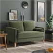 Lifestyle Solutions Jareth Loveseat in Olive Fabric Upholstery