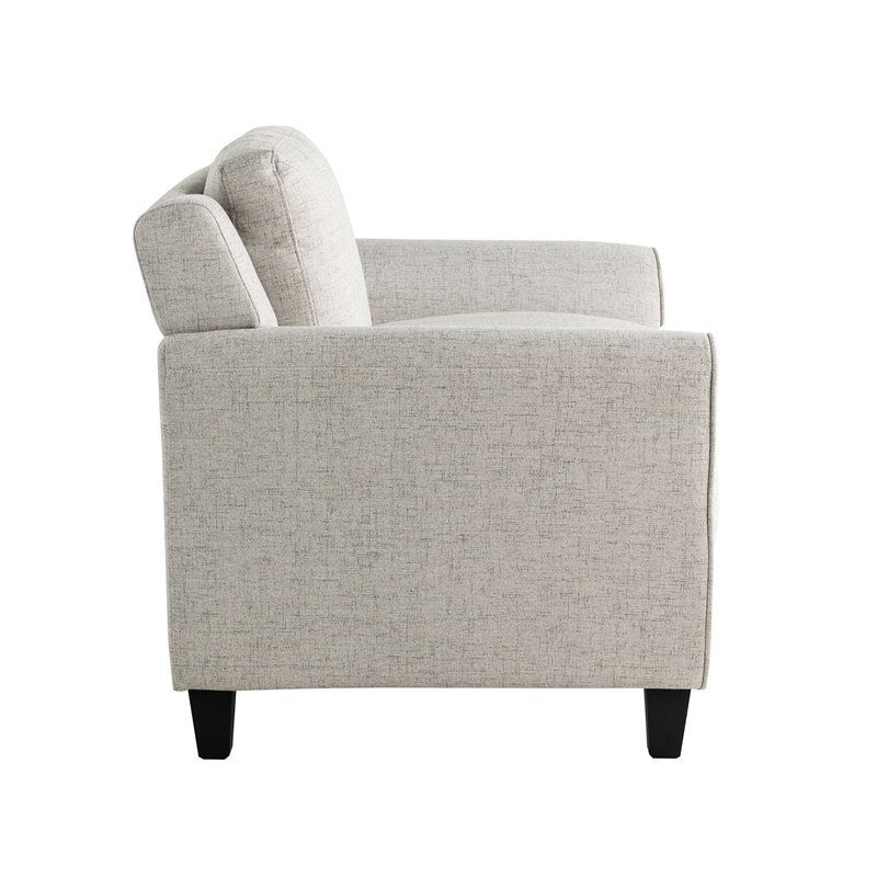 Lifestyle Solutions Harvard Arm Chair in Beige Fabric Upholstery
