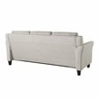 Lifestyle Solutions Harvard Stationary Sofa in Beige Fabric Upholstery