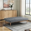 Serta Stanford Convertible Sleeper Sofa in Gray Fabric Upholstery