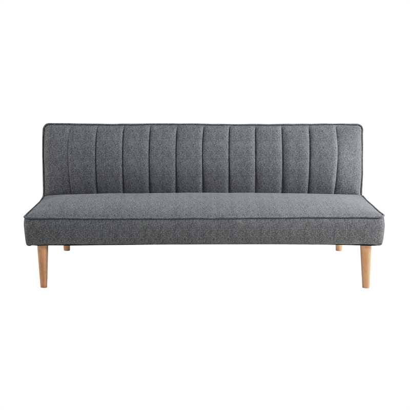 Serta Stanford Convertible Sleeper Sofa in Gray Fabric Upholstery