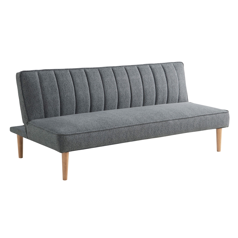 Serta Stanford Convertible Sleeper Sofa in Gray Fabric Upholstery
