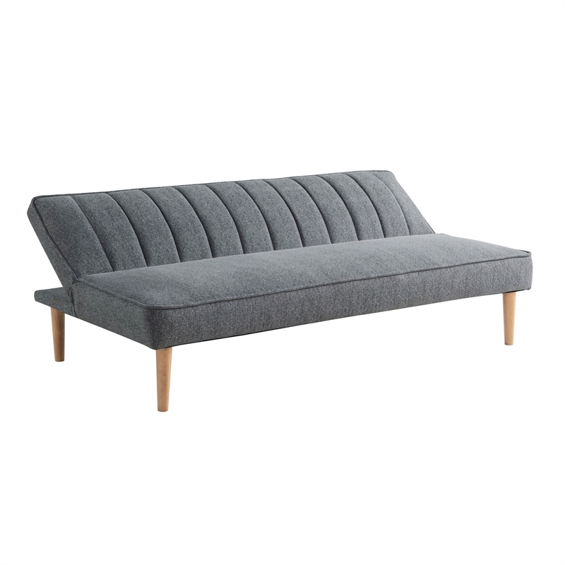 Serta Stanford Convertible Sleeper Sofa in Gray Fabric Upholstery