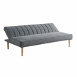 Serta Stanford Convertible Sleeper Sofa in Gray Fabric Upholstery