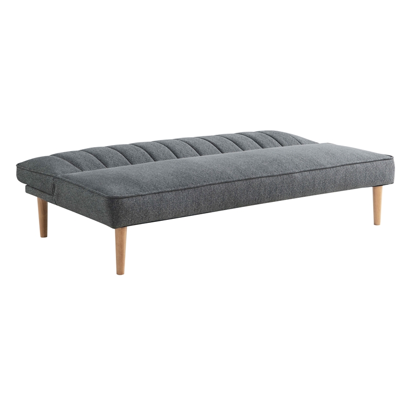 Serta Stanford Convertible Sleeper Sofa in Gray Fabric Upholstery