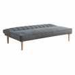 Serta Stanford Convertible Sleeper Sofa in Gray Fabric Upholstery