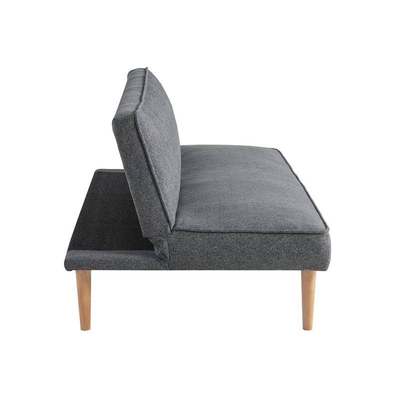 Serta Stanford Convertible Sleeper Sofa in Gray Fabric Upholstery