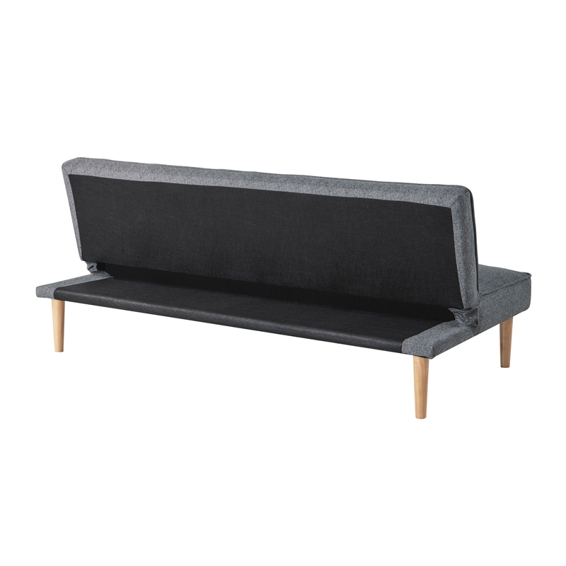 Serta Stanford Convertible Sleeper Sofa in Gray Fabric Upholstery