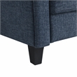 Lifestyle Solutions Mavrick Arm Chair in Blue Fabric Upholstery