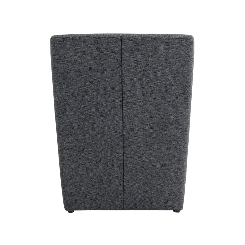 Lifestyle Solutions Elmway Accent Chair in Charcoal Fabric Upholstery