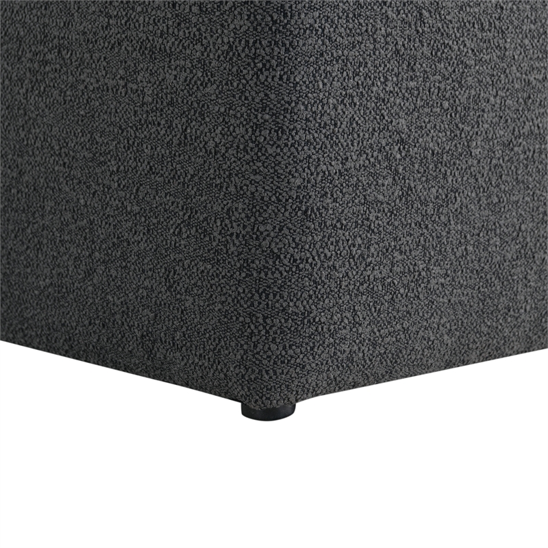 Lifestyle Solutions Elmway Accent Chair in Charcoal Fabric Upholstery