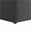 Lifestyle Solutions Elmway Accent Chair in Charcoal Fabric Upholstery