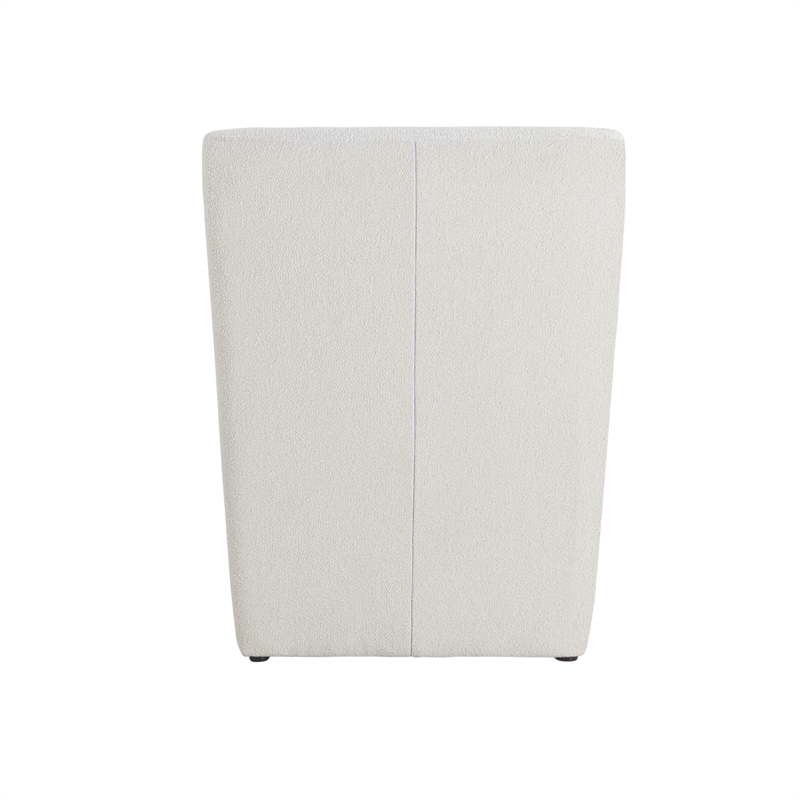 Lifestyle Solutions Elmway Accent Chair in Ivory Fabric Upholstery