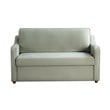 Serta Donovan Convertible Loveseat in Sage Green Fabric Upholstery