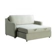 Serta Donovan Convertible Loveseat in Sage Green Fabric Upholstery