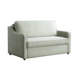Serta Donovan Convertible Loveseat in Sage Green Fabric Upholstery