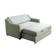 Serta Donovan Convertible Loveseat in Sage Green Fabric Upholstery