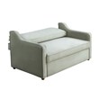 Serta Donovan Convertible Loveseat in Sage Green Fabric Upholstery