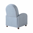 Relax A Lounger Lacey Pushback Recliner Blue Polyester Fabric