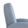 Relax A Lounger Lacey Pushback Recliner Blue Polyester Fabric
