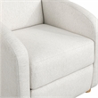 LifeStyle Solutions Relax Lounger Lacey Pushback Recliner Cream Polyester Fabric