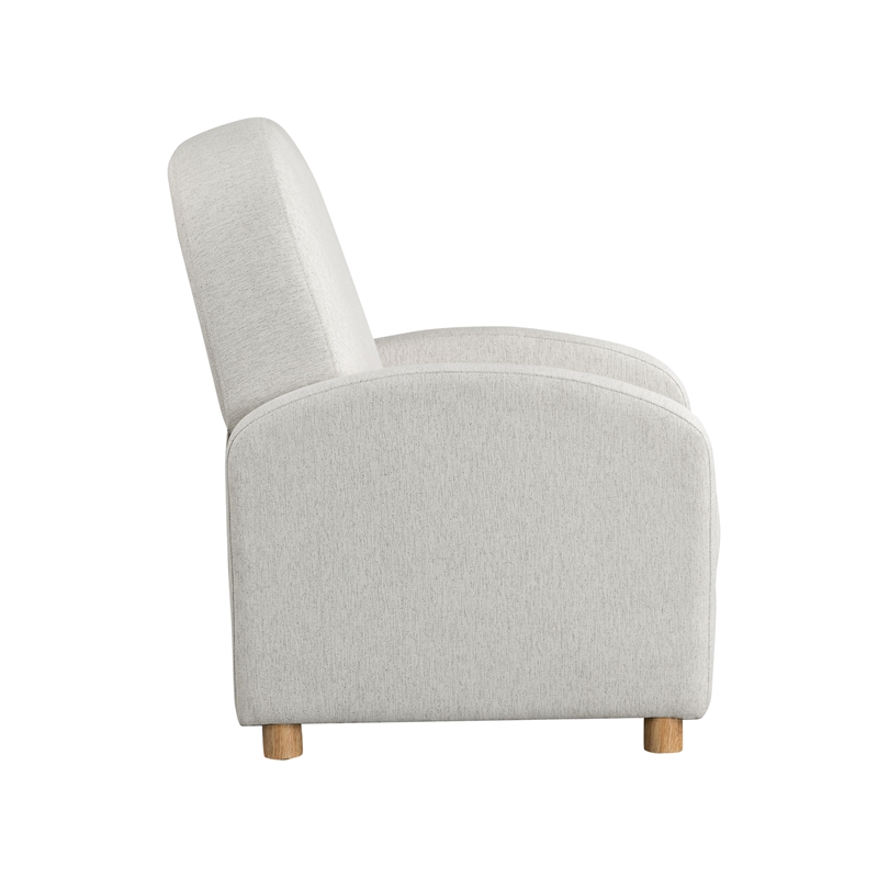 LifeStyle Solutions Relax Lounger Lacey Pushback Recliner Cream Polyester Fabric