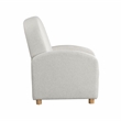 LifeStyle Solutions Relax Lounger Lacey Pushback Recliner Cream Polyester Fabric