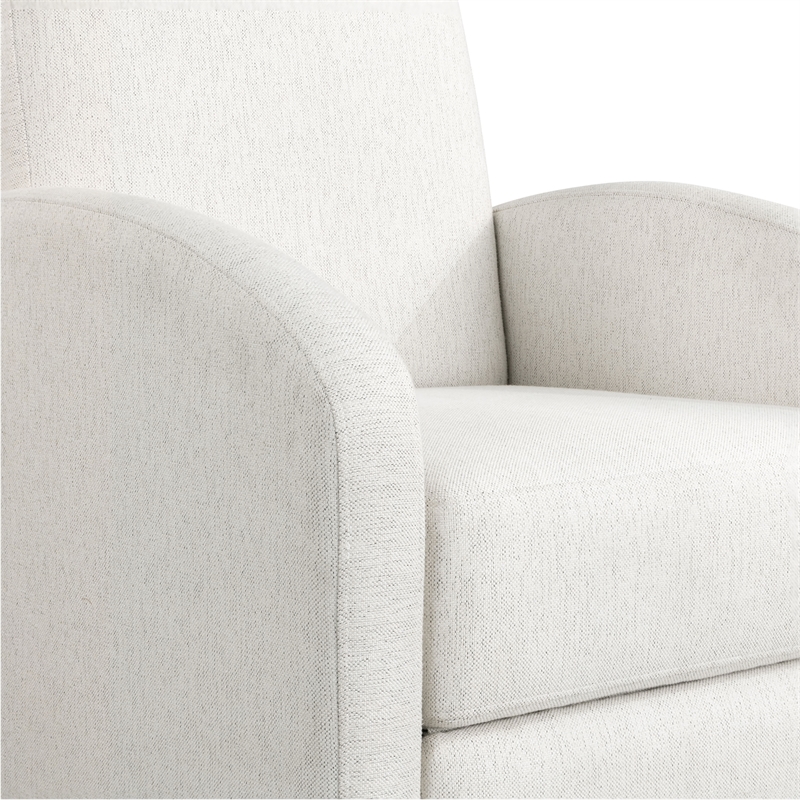 LifeStyle Solutions Relax Lounger Lacey Pushback Recliner Cream Polyester Fabric