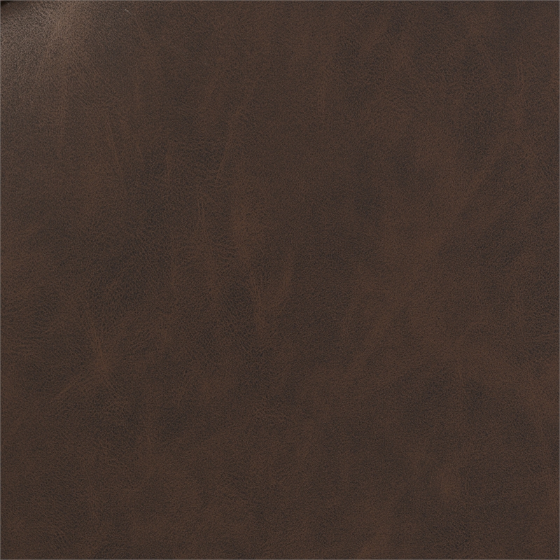 Relax A Lounger Einsley Swivel Rocker Recliner in Brown Vegan Faux Leather