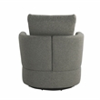 Studio Living Emily Swivel Accent Chair in Gray Polyester Fabric