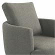 Studio Living Emily Swivel Accent Chair in Gray Polyester Fabric
