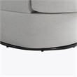 Studio Living Emily Swivel Accent Chair in Ivory Polyester Fabric
