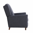 Relax A Lounger Clauson Pushback Recliner in Navy Polyester Fabric Upholstery