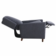 Relax A Lounger Clauson Pushback Recliner in Navy Polyester Fabric Upholstery