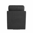 Studio Living Haven Swivel Accent Chair in Black Chenille Fabric Upholstery