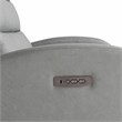 Relax A Lounger Ashland Power Recliner Loveseat in Gray Vegan Faux Leather