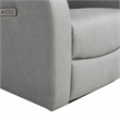 Relax A Lounger Ashland Power Recliner Loveseat in Gray Vegan Faux Leather