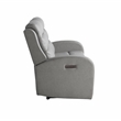 Relax A Lounger Ashland Power Recliner Loveseat in Gray Vegan Faux Leather