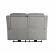 Relax A Lounger Ashland Power Recliner Loveseat in Gray Vegan Faux Leather